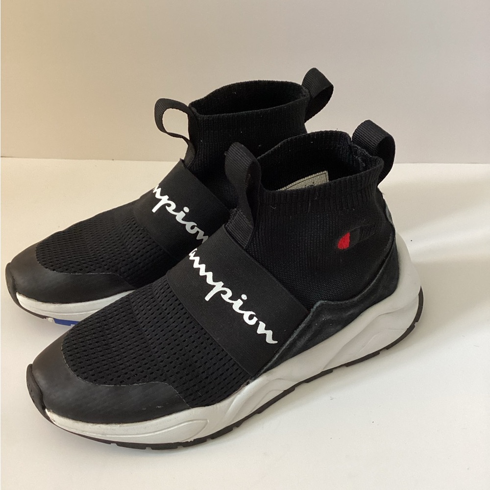 Champion Black and White Slip-On Sneakers